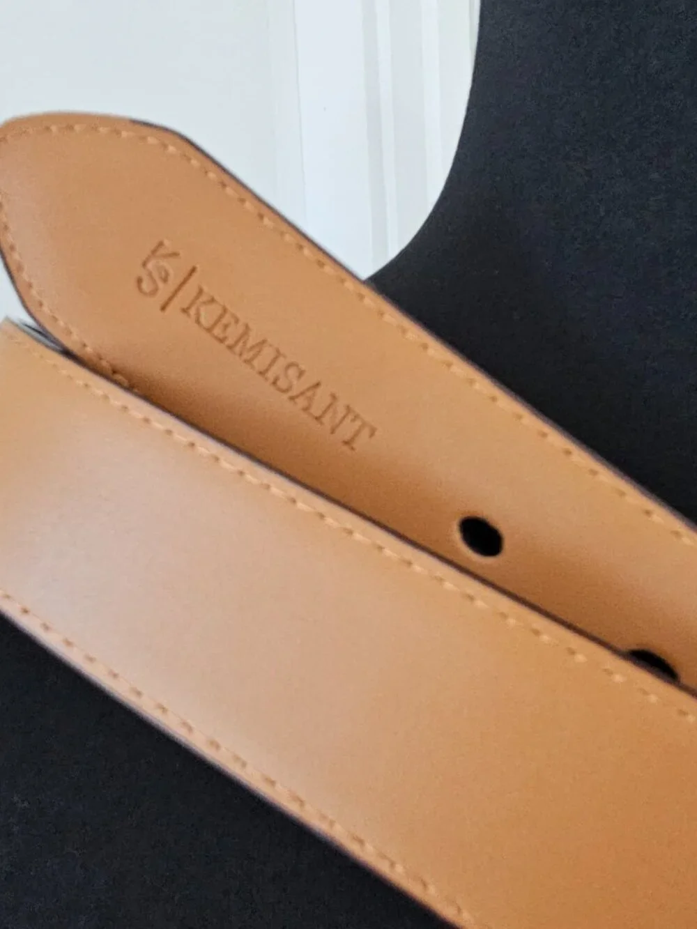 KERMISANT Men Business Leather Belt Classic design size 40/120